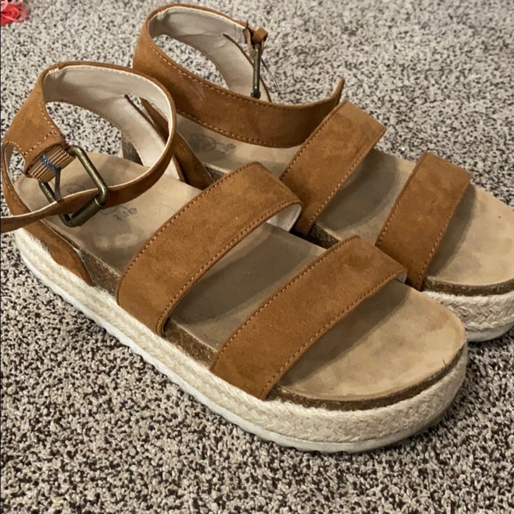 Brown Platform Sandals